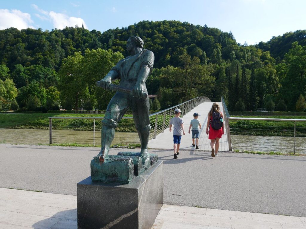 Statue des Flößers Celje