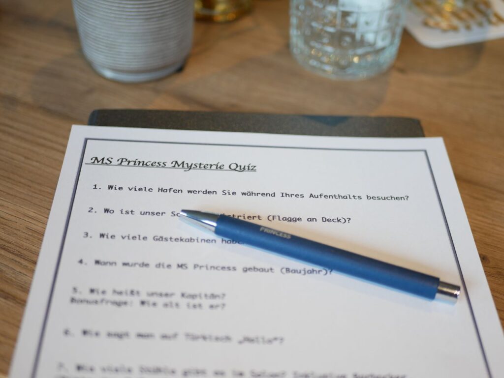 MS Princess SE-Tours Quiz